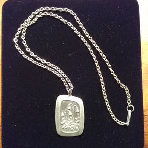 VINTAGE R. TENNESMED PEWTER NECKLACE